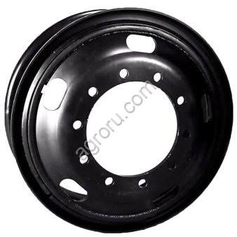 Диск колесный 8.5*24 ET161.5 10*335 D281 ЧКПЗ Грузовой автомобиль черный КД без вент., (арт.: 167.3810.3101012-03)