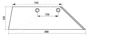 лемех плуга Lemken , , 335 2131, 335 2130