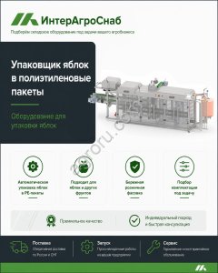 Автоматический упаковщик яблок в ПЭ пакеты УП-2018