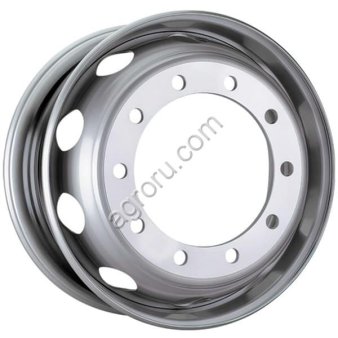 Диск колесный 11.75*22.5 ET135 10*335 D281 14 мм (уп) SRW серебристый с вент., (арт.: 7221105)