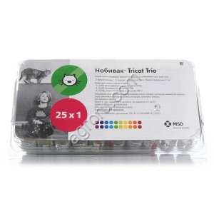 НОБИВАК TRICAT TRIO С РАСТВОРИТЕЛЕМ НОБИВАК ДИЛУЕНТ (NOBIVAC TRICAT TRIO WITH NOBIVAC DILUENT)