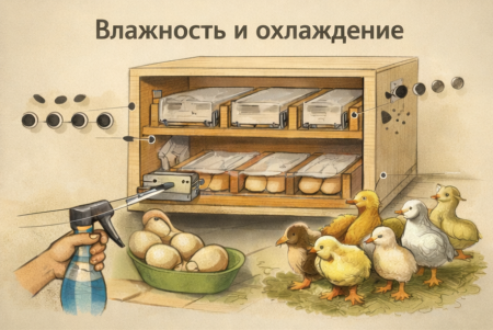 Инкубатор своими руками — влажность, охлаждение и вывод молодняка (часть 4)