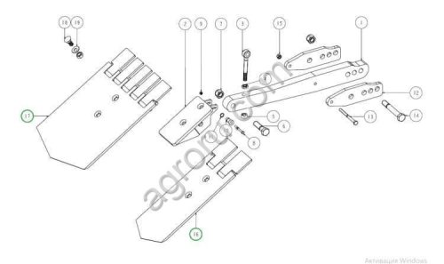 Лемех 170 4322.08.20 для AVR Spirit 6200