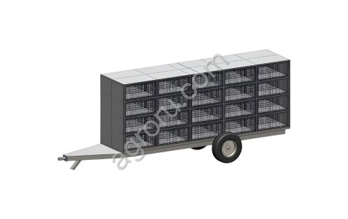 Прицеп тракторный для перевозки птицы ПТ40-У