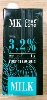 Молоко ультрапастериз. с крышкой MK Chef Line 3,2% 1л/12шт