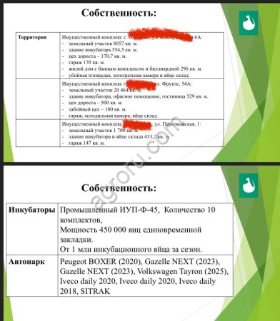часть работающего бизнеса