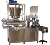 Дозатор-наполнитель для укладки мелкого кускового мяса в жестебанки.