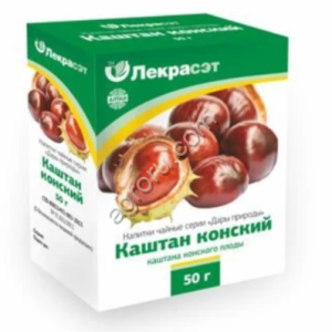 Каштан конский плоды    чай