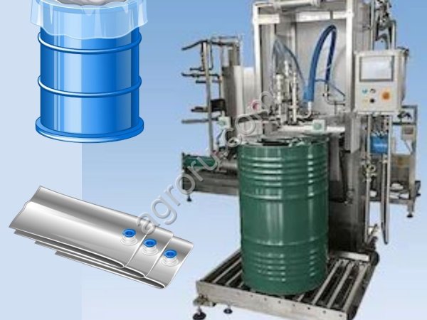 Асептический розлив в асептические мешки 220 л