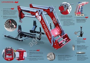Погрузчик Универсал ROBUST (г/п 1700 кг) для МТЗ