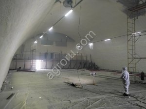 Утепление ППУ (ангары/овощехранилища)