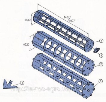 4230850 Прикатывающий каток рыхлитель Lemken