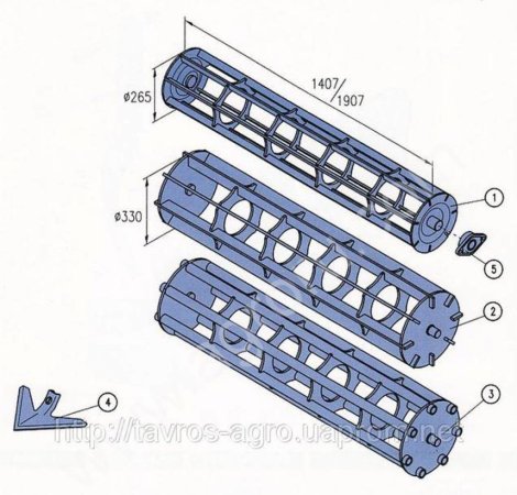 4230850 Прикатывающий каток рыхлитель Lemken