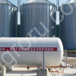 Установка газгольдера для зерносушилки