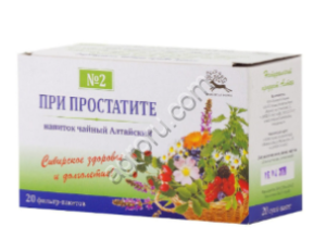при простатите (стимулирующий) №2 ф/п 1,5 №20