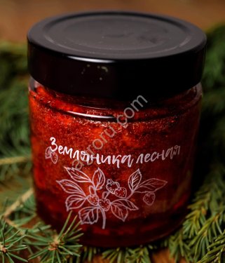Земляника лесная дикорастущая в сахарном сиропе / ДАРЫ-ЮГРЫ-ХМАО / 100 гр