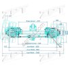 Ось поворотная Ceylan без ABS 12т/1950мм