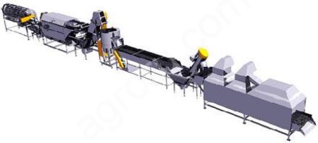 Линия для обработки картофеля с производительностью до 2000 т/час.(картофеля)