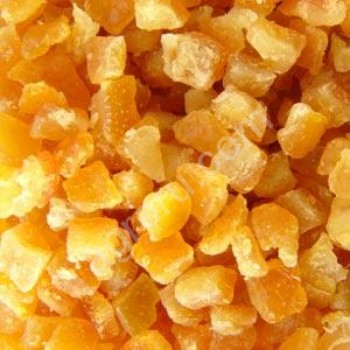 Апельсин сушеный корка цукаты влажные  4-4 мм