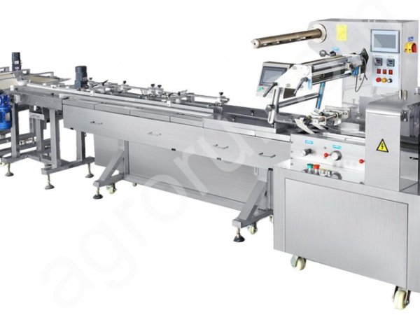 Автоматическая упаковочная линия ФЛОУ-ПАК с устройством подачи продукта