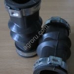 Муфта квадратная 22 на 22мм в сборе с хомутами