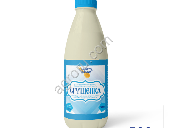 Сгущенка с сахаром ТУ 4,2% 500г ТМ Сладость детства