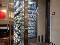 Изготовление стеклянных дверей в каркасе из нержавеющей стали