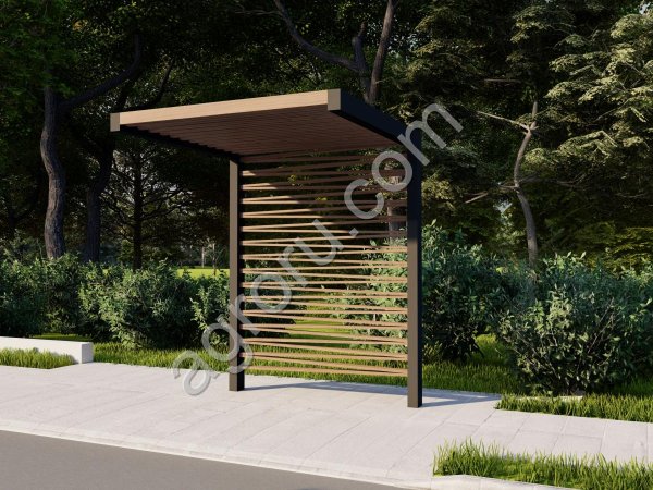 Пергола ОРИГАМИ, городская мебель NEOMAF