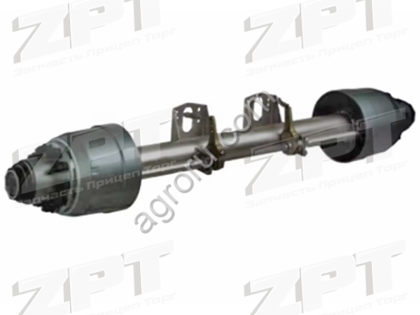 Ось 11т 1950мм с АБС (круглая балка Ф127) HJ Bridge HJD11Z163J1950N240-N