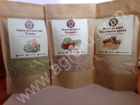 Фасованные орехи, семечки и ореховая мука