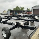 Транспортная тележка (лафет) для перевозки жатки Case Кейс