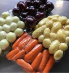 Овощи очищенные в вакуумной упаковке