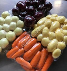 Овощи очищенные в вакуумной упаковке