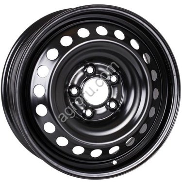 ДШ 5*114.3 16*6 D67.1 ET43 Magnetto 16016 черный глянцевый, (арт.: 16016 AM)