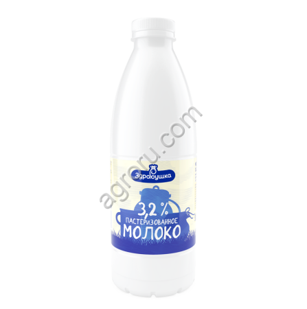 Молоко Здравушка ультрапастеризованное 3,2% пэт-бут 930мл