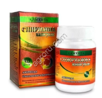 Спирулина Самхита, Spirulina Samhita, 30 капсул