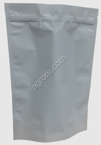 Пакет дой-пак металлизированный белый