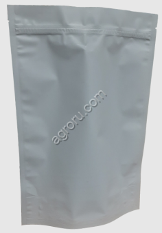 Пакет дой-пак металлизированный белый