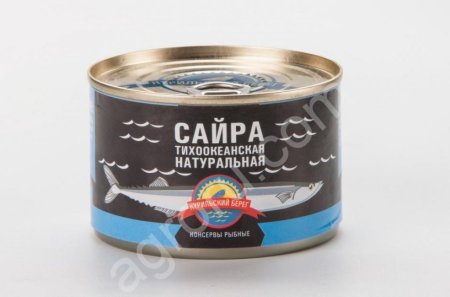 САЙРА Т/O НАТУРАЛЬНАЯ ГОСТ ТМ КУРИЛЬСКИЙ БЕРЕГ, 250 Г