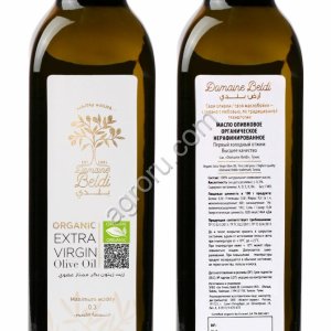 Оливковое масло Organic первого холодного отжима высшего качества ТМ Domaine Beldi (Тунис)