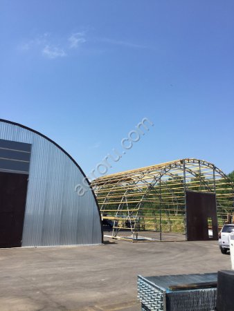 Ангары арочные
