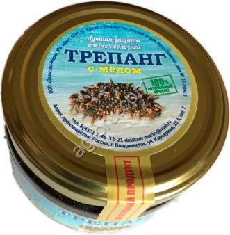 Мед с экстрактом трепанг 0,5 л ГИДРОБИОНТ,