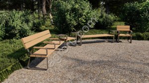 Модульная система скамеек ТРАФФИК, для города и сада, мебель NEOMAF