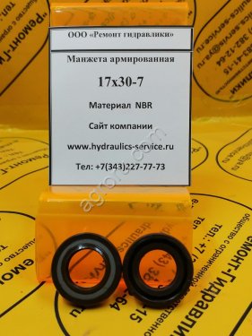 Сальник гидромотора/гидронасоса 17x30-7