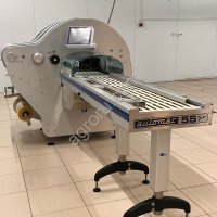 Автоматическая упаковочная машина AUTOMAC 55 PIU для упаковки пищевых продуктов на подложке в стрейч-пленку