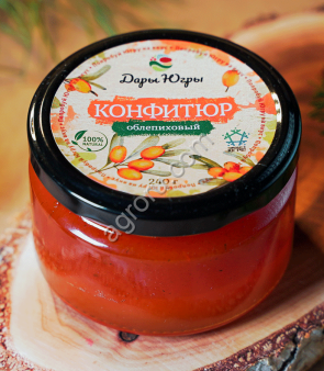 Конфитюр из лесной облепихи / ДАРЫ-ЮГРЫ-ХМАО / 240 гр