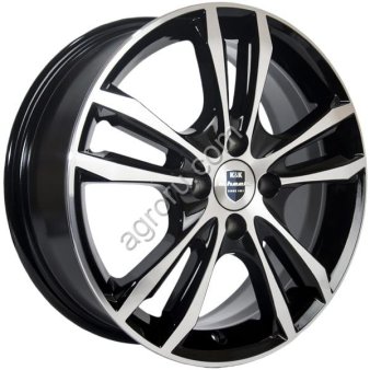 ДЛ 4*100 16*6 D54.1 ET49 К&К Samara-оригинал Алмаз черный конус, (арт.: r74579SK)