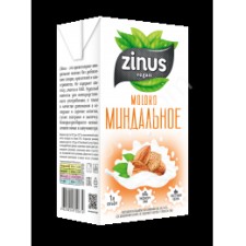 Zinus Миндальное молоко, 1 л ТВА