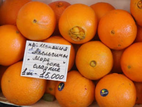 Апельсины по 25 рублей - это низкопробная продукция