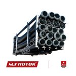 Трубопровод быстросборный из полиэтилена высокой плотности с муфтами системы Bauer 8 (отрезок 6 м)